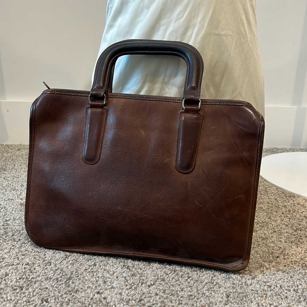 Vintage Coach Leather Slim Satchel Standard Made in NYC